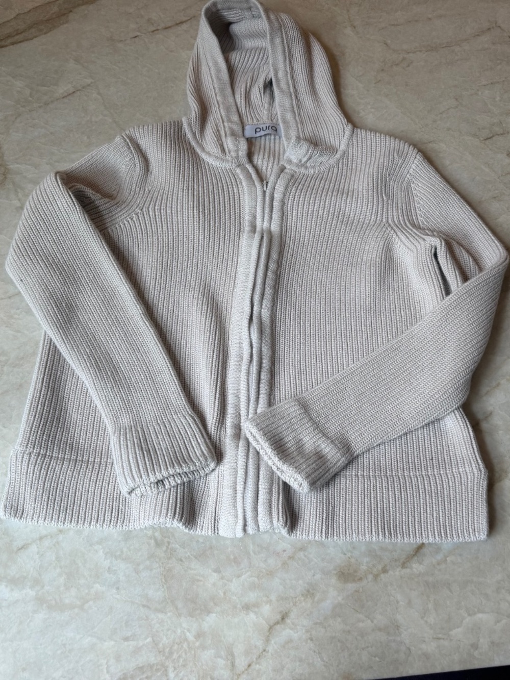Pura Cashmere Cotton Fisherman Hoodie